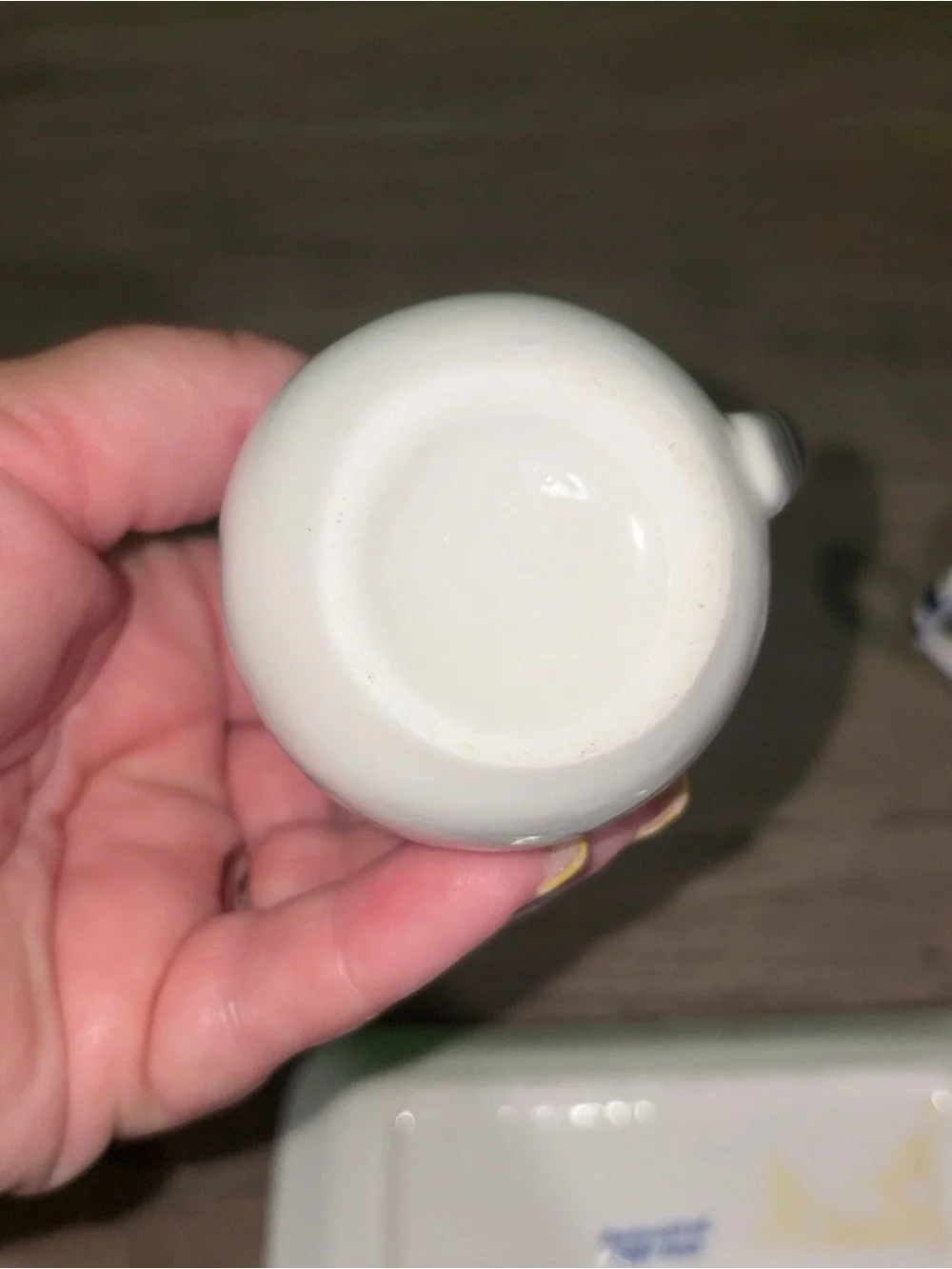 🆕💜 Hand Painted Delft Blue Mini Creamer Sugar Bowl Tray Holland Collectible
